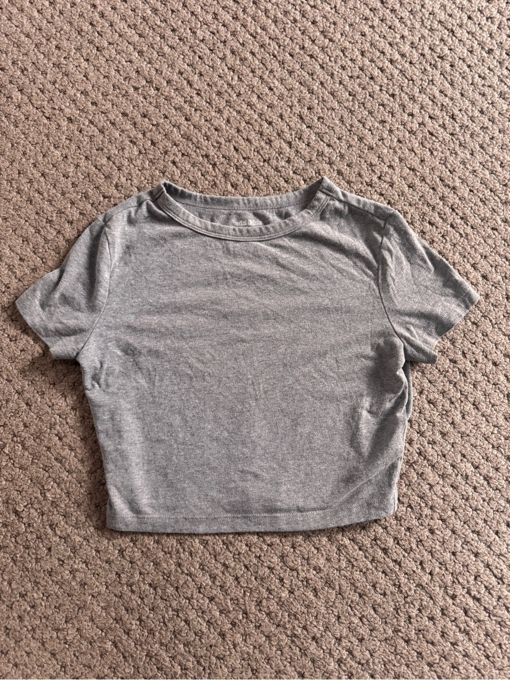 wild fable Gray Heather Crop Tee - Women's